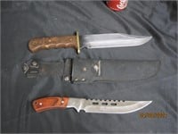 Lot Of 2 Vtg Bowie Knives Winchester