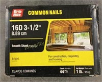 GripRite Common Nails 16D 3-1/2”