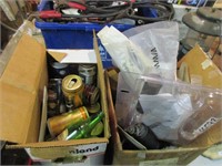 Vtg Harley Davidson cans/bottles & parts