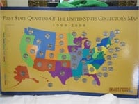 First State Quarters United States Map 1998