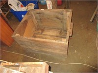 Large wood shipping crate