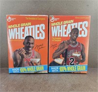 2 Whole Grain Wheaties Michael Jordan Cereal Boxes