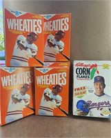 Wheaties & Corn Flakes Baseball Ceral Boxes