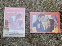 2 Vtg Gone With The Wind Framed Posters
