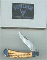 Wild Boar Stag Handle Pocket Knife 3”