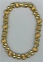 Gold Link Bracelet Monet 16”