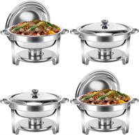$150  Chafing Dish Buffet Set 5 QT 4 Packs Stainle