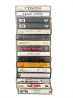 16 Cassette Tapes & Promo Pins