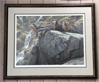 Robert Bateman On the Brink - River Otter Print