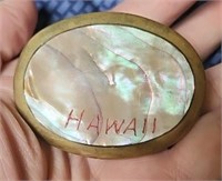 Hawaii Abalone Belt Buckle