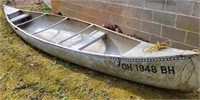Metal Vintage Canoe