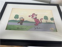 Signed Animation Cel Snagglepuss exit, Stage Left