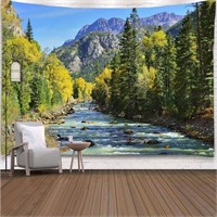 YISURE Nature Forest Tapestry Wall Hanging,