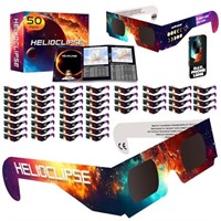 Helioclipse [50 Pack] Solar Eclipse Glasses 2024