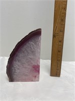 Natural geode bookend