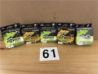 VARIETY OF 5 BOXES OF POWER PRO FISHING LINE