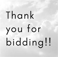 Thank You For Bidding!!