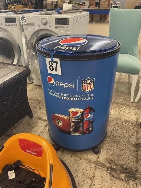 PEPSI/NFL WHEELED DRINK COOLER 36" TALL