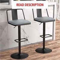 $140  Metal Swivel Barstools Set of 1  Enlarged PU