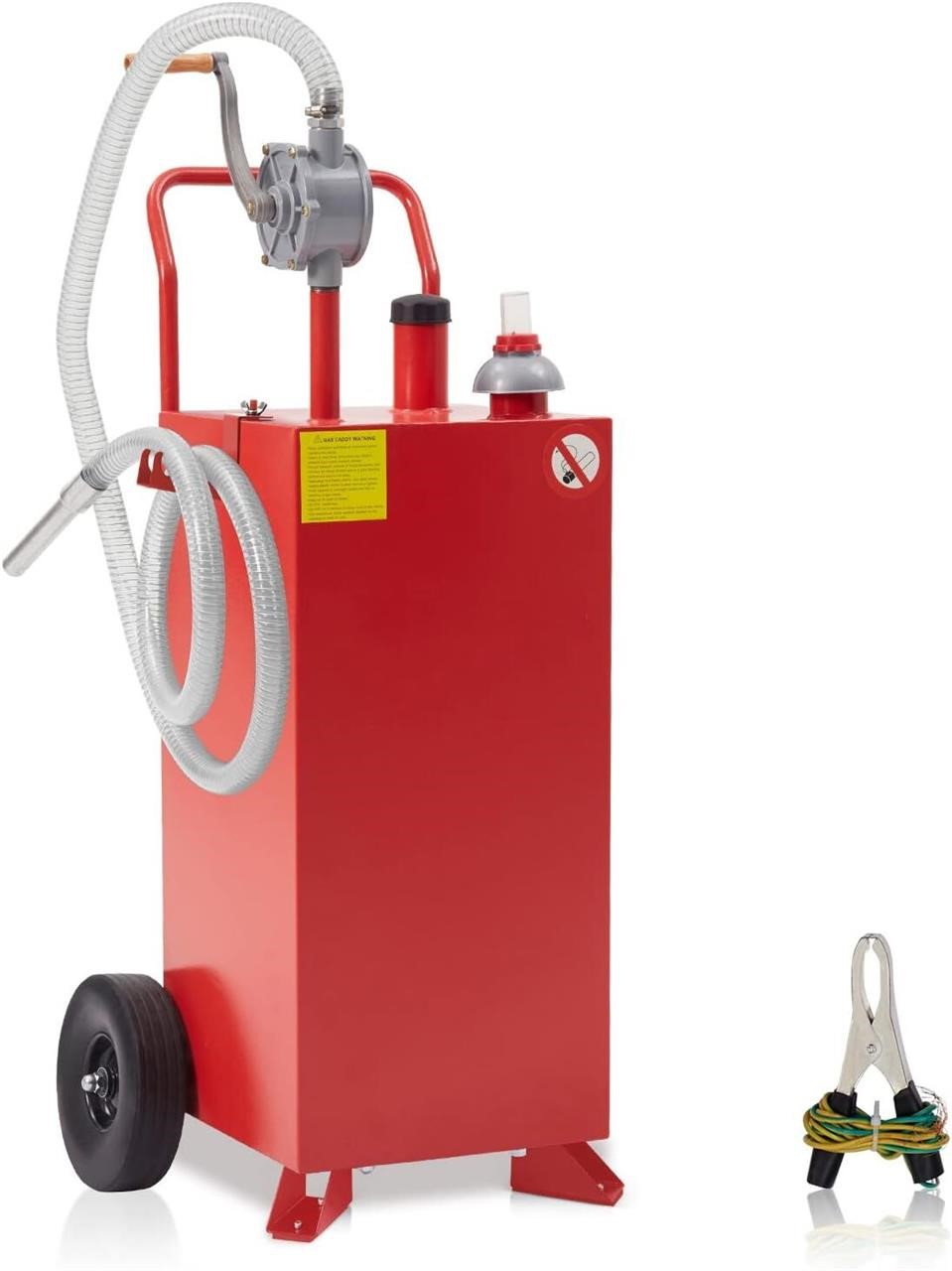 30 Gallon Gas Caddy with Manual Transfer Pump  Fue