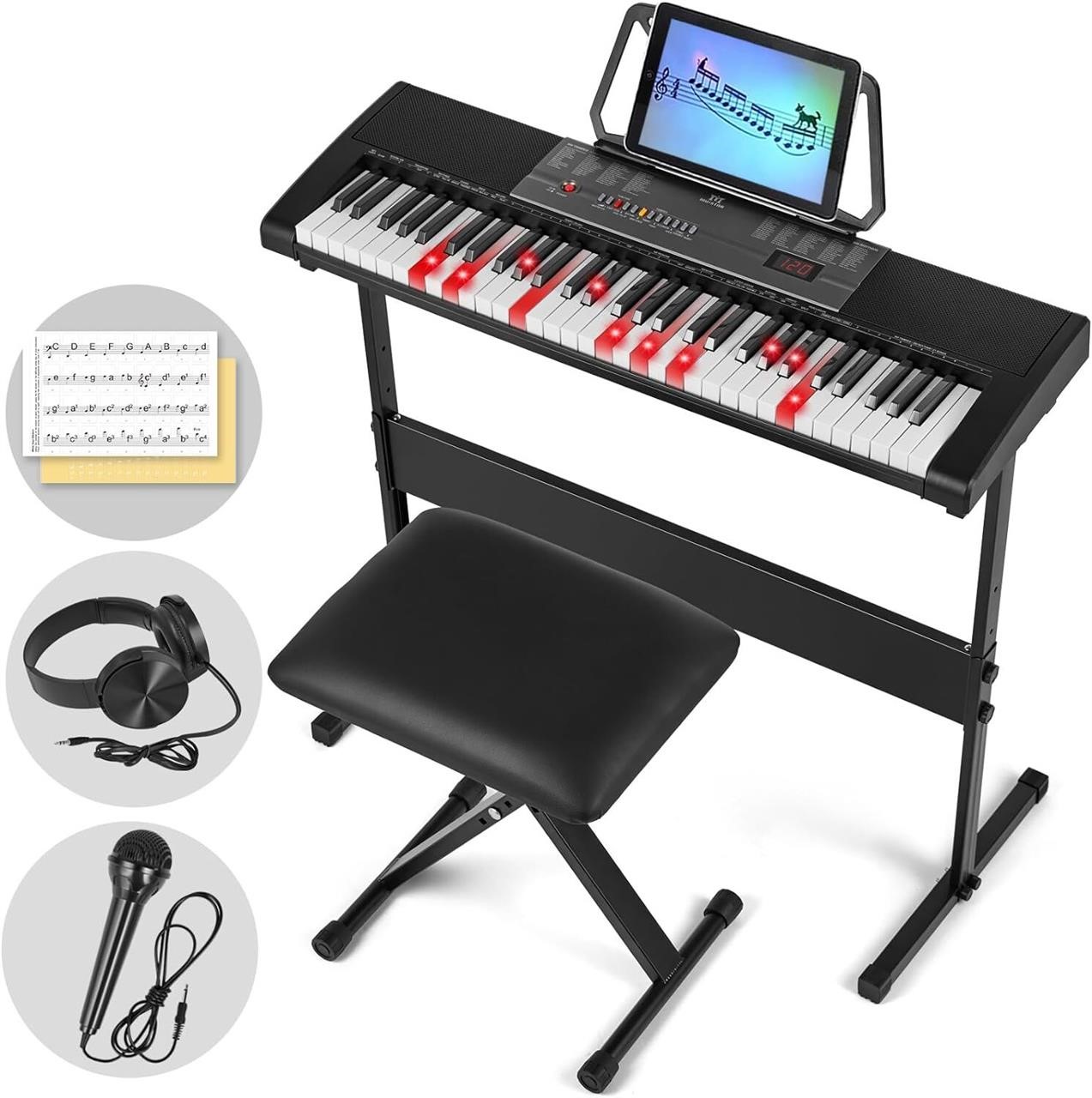 MUSTAR Piano Keyboard with Lighted Up Keys  Learni