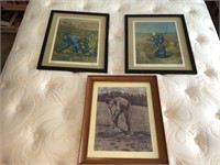 Three Framed Van Gogh Prints