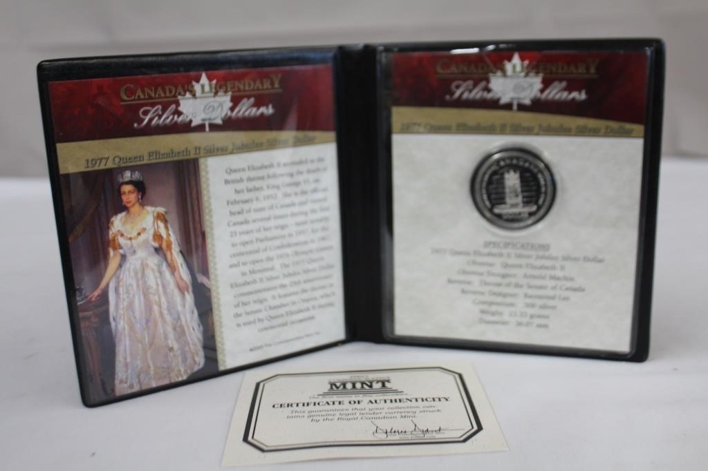 1977 Queen Elizabeth II silver juibilee silver