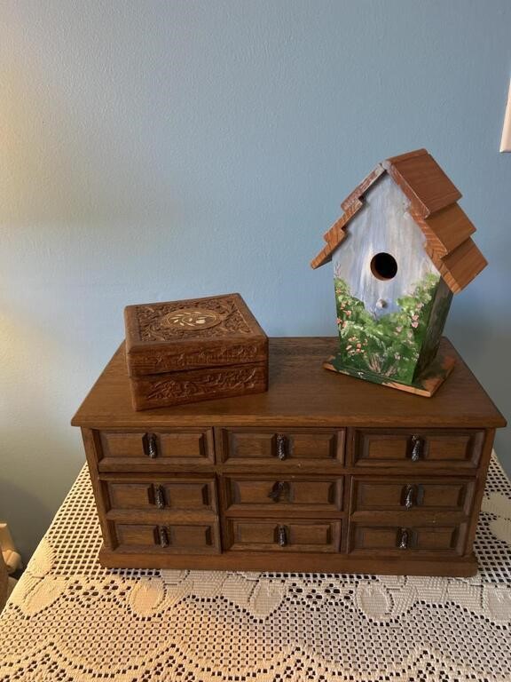 Jewelry Box, Trinket Box, Birdhouse