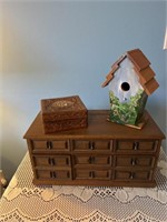 Jewelry Box, Trinket Box, Birdhouse