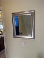 Framed and Beveled Mirror