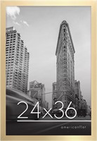 Americanflat 24x36 Poster Frame in Gold - Photo Fr