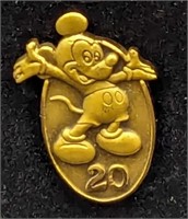 Disney Cast Exclusive 20 Year Pin Mickey Mouse Pin