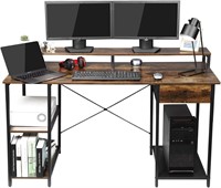 OUTFINE Desk Computer Desk Office Desk with Wodden
