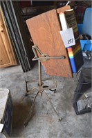 Antique metal book stand