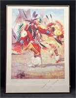 Framed Poster/Print "Fancy Feather Dance" By John