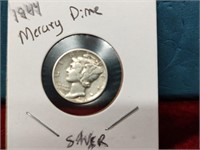 Silver Mercury Dime 1944
