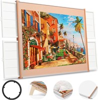 1500 Pieces Rotating Puzzle Board with Drawers and