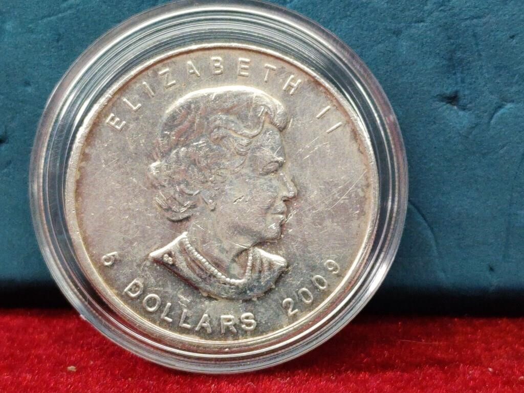 Silver Canadian $5 Coin - 1oz. - Queen Elizabeth