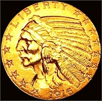 1916-S $5 Gold Half Eagle