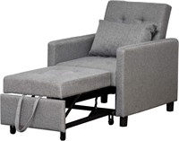 $206  HOMCOM Convertible Sofa Lounger Chair Bed Mu