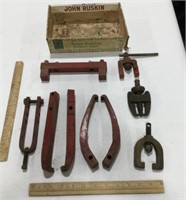 Pipe flaring tools w/pulley brackets