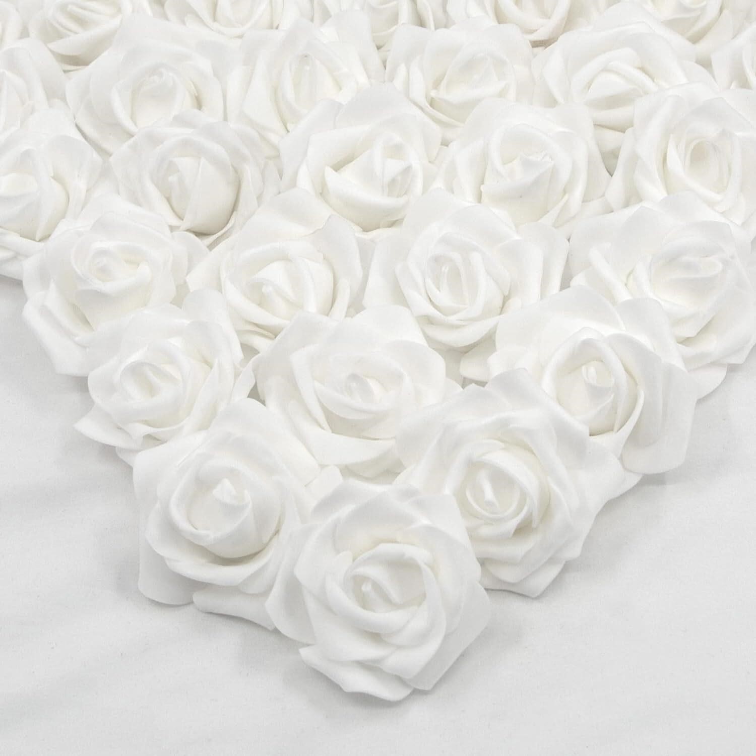 AUSTOR 200 Pcs Foam Rose Heads Artificial Flowers