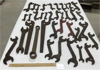 Lot of antique flat wrenches