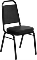 HERCULES Black Banquet Chair  Trapezoidal