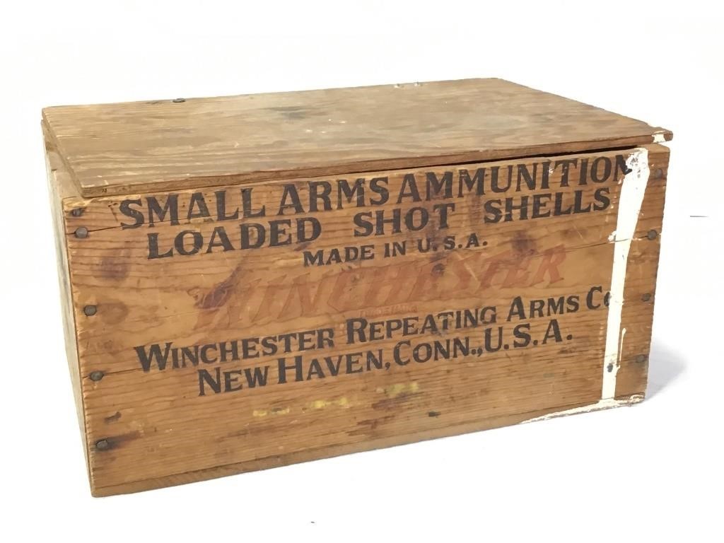 Wooden Winchester Ammunition Box