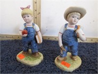 2-- HOMCO DENIM DAYS FIGURINES