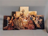 5 Panel Last Supper Canvas