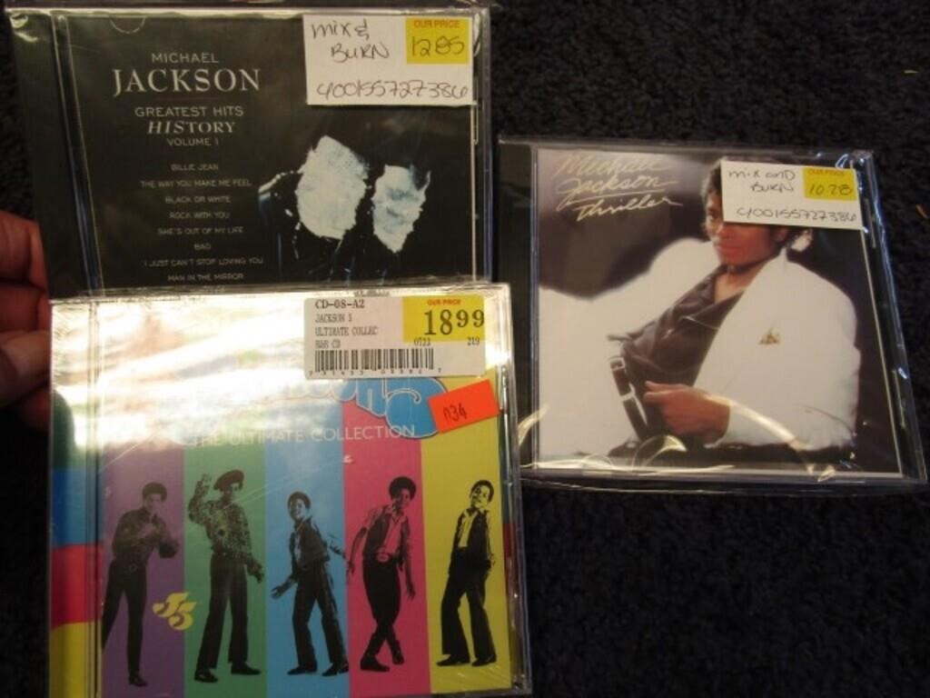 MICHAEL JACKSON CD'S