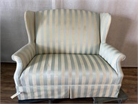 Oversize Stripe Cushion Armchair - Needs Cleaning