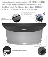 Natwee Cargo Cover Compatible with 2020-2023 2024